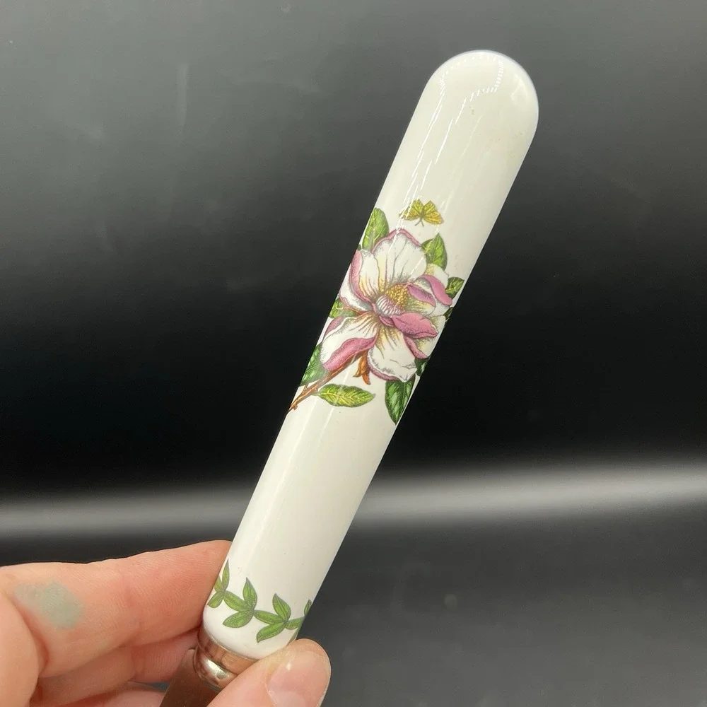 Portmeirion‎ Botanic garden Serrated Bread Knife Floral Design Porcelain Handle